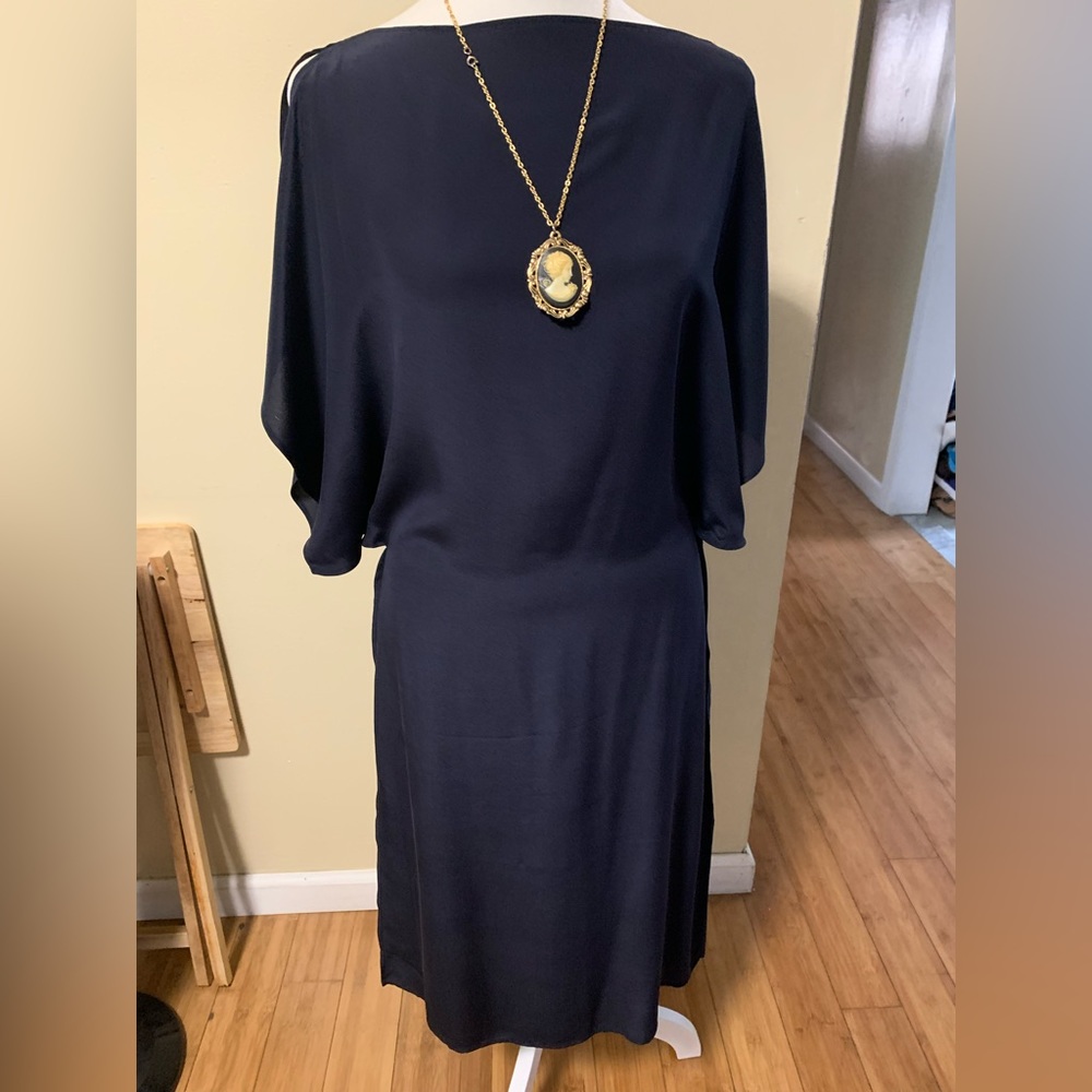 Sofie D'Hoore Silk Dress, size 36 i  Navy Color
